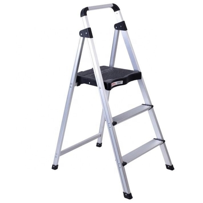 Customizable Steel Nylon Portable Folding A-Frame Ladder Shelf with Extendable Work Platform