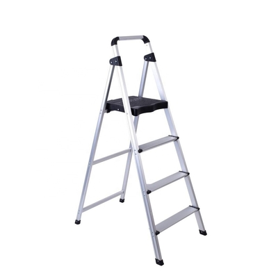 Customizable Steel Nylon Portable Folding A-Frame Ladder Shelf with Extendable Work Platform