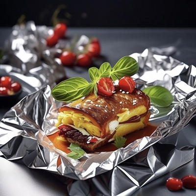 Portable Household Food-Grade Aluminum Foil Roll for Baking Customizable and Food-Safe