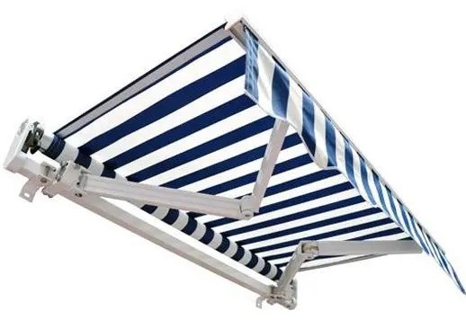 Fully Open Sunshade Awning in Polyester with Customized Colors and Sail Material