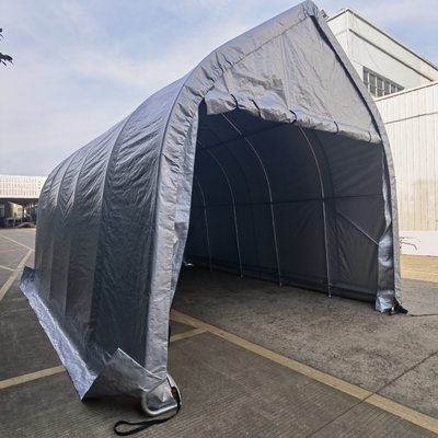 Portable Car Shelter Garden Storage Shed Tent with Removable Sidewalls and Doors