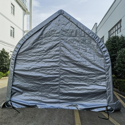 Portable Car Shelter Garden Storage Shed Tent with Removable Sidewalls and Doors