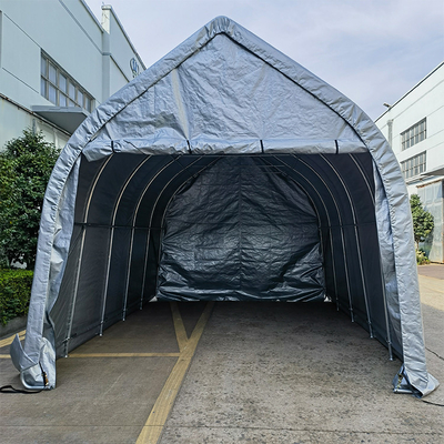 Portable Car Shelter Garden Storage Shed Tent with Removable Sidewalls and Doors