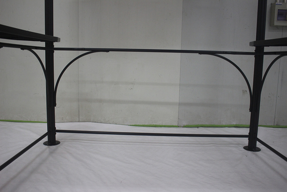 Aluminium and Iron Barbecue Gazebo 2.18*1.43*2.13-2.29M for Garden Canopy Grill House