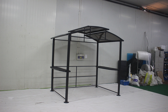 Folding BBQ Grill Pavilion Tent for Outdoor Shelter Canopy 2.36*1.52*2.36M Barbecue