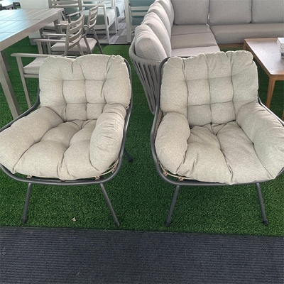 Outdoor Garden Furniture Aluminum Rattan Sofa Set with Luxury Table and Teapoy Buyers