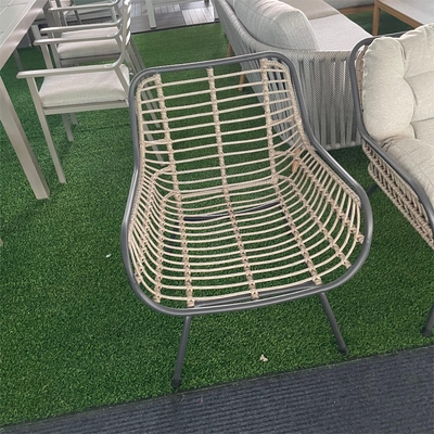 Outdoor Garden Furniture Aluminum Rattan Sofa Set with Luxury Table and Teapoy Buyers