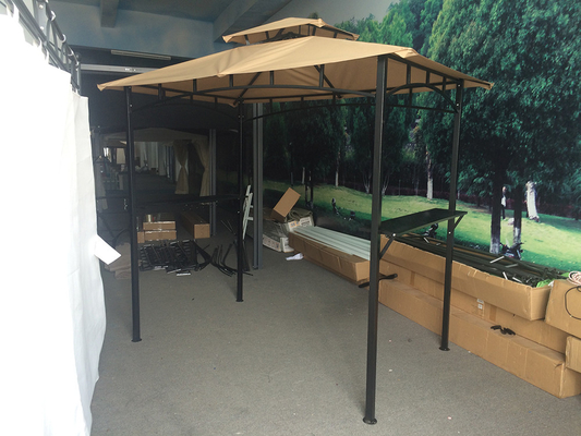 Polyester Sail Material 2.5*1.3*2.5M Patio Shelter Canopy Tent for BBQ Grill Gazebo