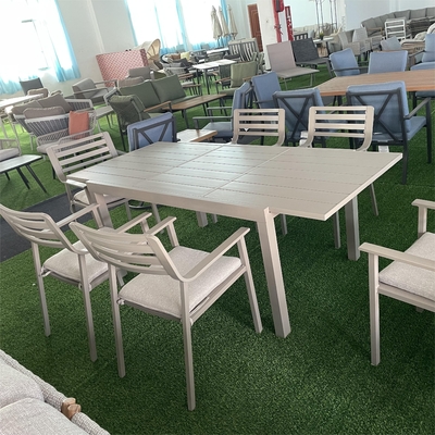 Folded Modern Style Outdoor Aluminum Rattan Sofa Set for Luxury Garden Teapoy Table