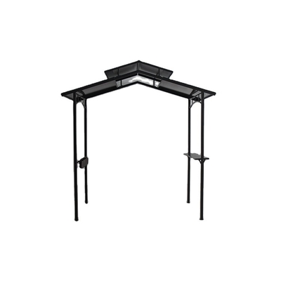 Hard Top BBQ PC Board Grill Gazebo Metal Frame for Outdoor Garden Park Patio Barbecue