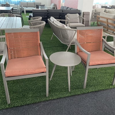Modern Outdoor Garden Furniture Aluminum Bistro Rattan Sofa Set in Modern Design Style
