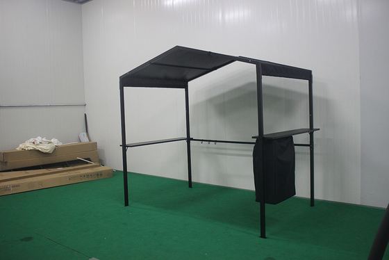 2.3*1.5*2.2M Outdoor Aluminum Hard Polyester Roof Gazebo with Powder Coated Sail Finishing