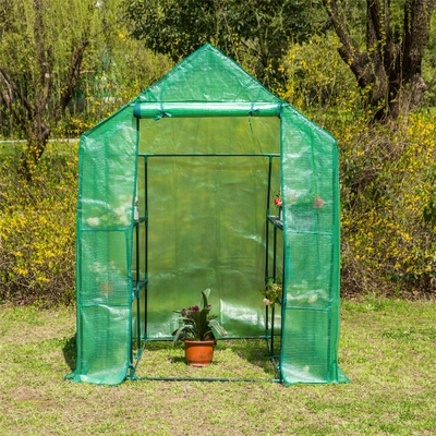 Metal Frame Transparent Waterproof PVC Mobile Greenhouse Cover for Garden Planting