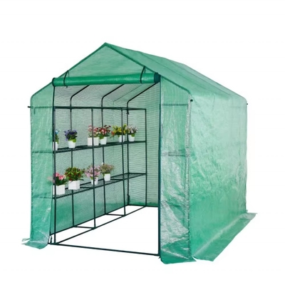 Metal Frame Transparent Waterproof PVC Mobile Greenhouse Cover for Garden Planting