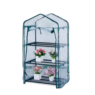 Metal Frame Transparent Waterproof PVC Mobile Greenhouse Cover for Garden Planting