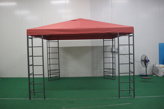 Outdoor Garden Patio 3*3*2.55M Rectangle Double Tops Gazebo in Large Size Package