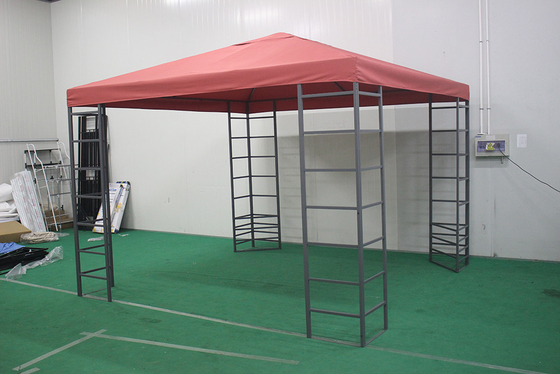 Outdoor Garden Patio 3*3*2.55M Rectangle Double Tops Gazebo in Large Size Package
