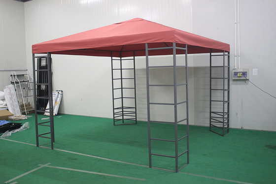Outdoor Garden Patio 3*3*2.55M Rectangle Double Tops Gazebo in Large Size Package