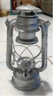 Sliver Metal Type Vintage Glass Decor Camp Hanging Light Large Capacity Kerosene Oil Lamps