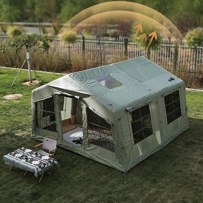 4 Seasons Mosquito Screen Cabin Tent for Camping 12.96m2 Room Space Inflatable Tent