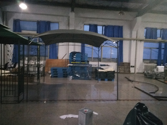 Outdoor Patio Carport with Steel Frame 3*3M Sunshade Garden White Wedding Canopy Roof