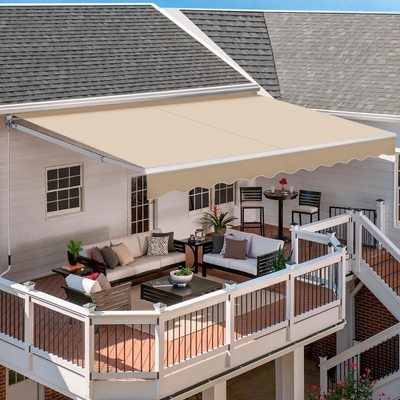 Aluminum Frame Fully Open Type Sunshade Awning KD Ideal for Customer Requirements