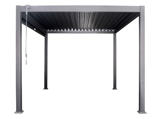Aluminum Frame PERGOLA 3x4m Luxury Modern Outdoor Waterproof Roof Metal Garden Pergola