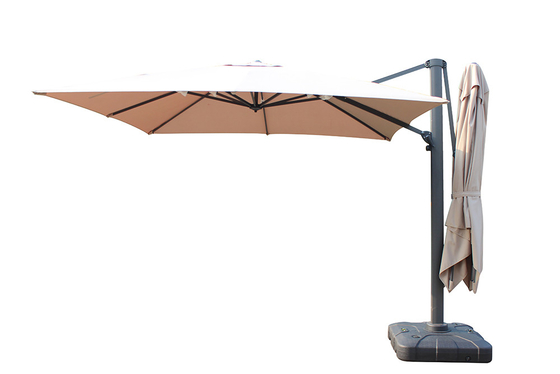 Hand Umbrella Style Double Canopy Garden Parasol for Outdoor Furniture 3m Economic Design