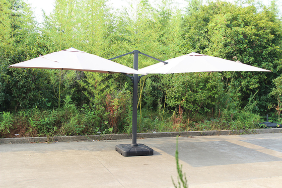 Hand Umbrella Style Double Canopy Garden Parasol for Outdoor Furniture 3m Economic Design