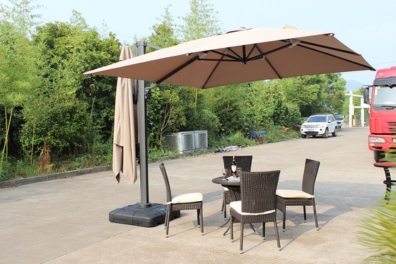 Hand Umbrella Style Double Canopy Garden Parasol for Outdoor Furniture 3m Economic Design