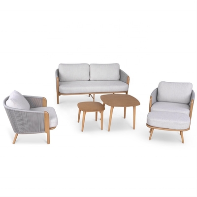 Aluminum Frame Luxury Table Bistro Set for Outdoor Garden Furniture Customized Color