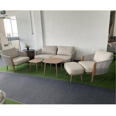 Aluminum Frame Luxury Table Bistro Set for Outdoor Garden Furniture Customized Color