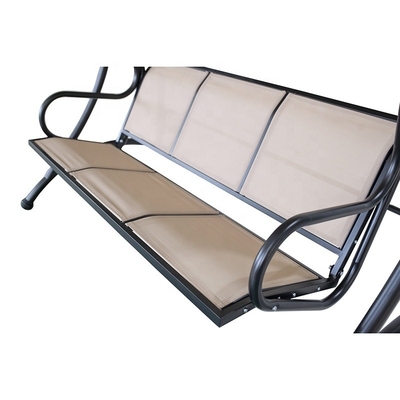 Modern Garden Patio Swing Chair with Canopy Pergola Gazebo Outdoor Cushioned Bench Bed