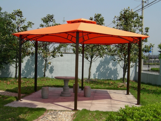 2.5*2.5*2.5M PVC Hexagonal Aluminum Canopy Gazebo Tent for Garden Outdoor Activities