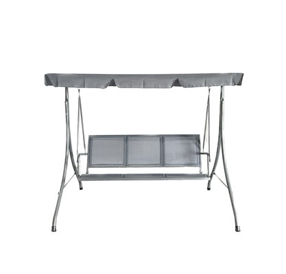 Metal type metal Roof Outdoor Hanging Swing Bed Chair for 3 Persons Patio Garden