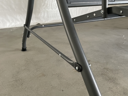 Metal type metal Roof Outdoor Hanging Swing Bed Chair for 3 Persons Patio Garden