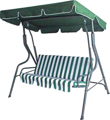 2/3-Person Patio Swing Chair with Convertible Canopy and Removable Thicken Cushion