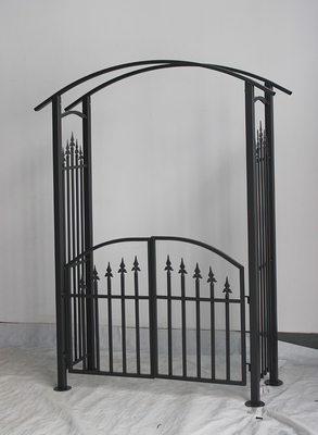 Customizable Metal Arch for Garden and Patio Gazebo in Black Color Not Coated Cover