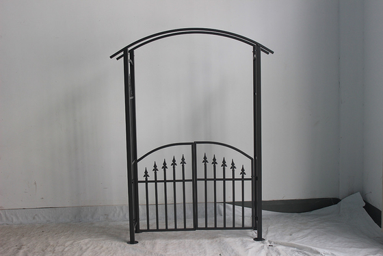 Customizable Metal Arch for Garden and Patio Gazebo in Black Color Not Coated Cover