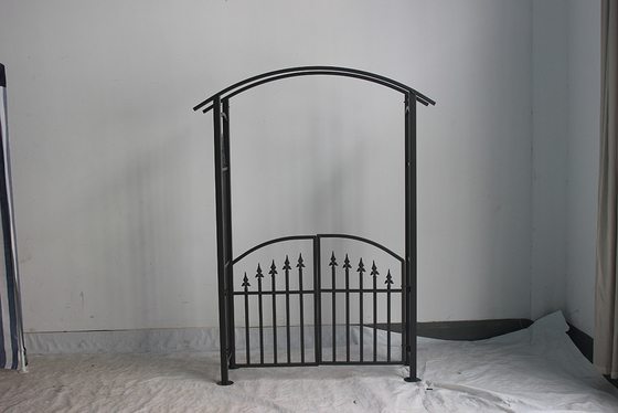 Customizable Metal Arch for Garden and Patio Gazebo in Black Color Not Coated Cover