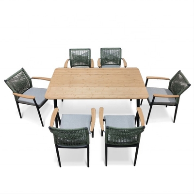 Aluminum Rattan Sofa Set Outdoor Garden Furniture with Luxury Table and Mail Packing