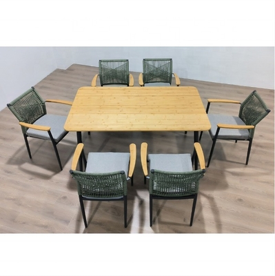 Aluminum Rattan Sofa Set Outdoor Garden Furniture with Luxury Table and Mail Packing