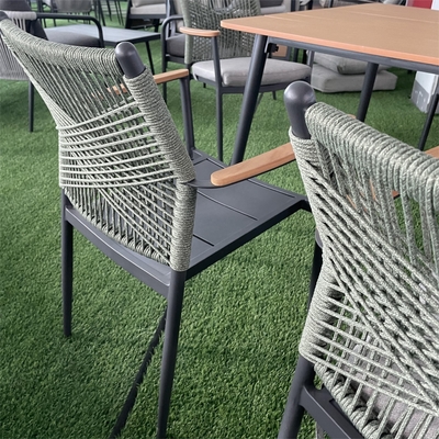 Aluminum Rattan Sofa Set Outdoor Garden Furniture with Luxury Table and Mail Packing