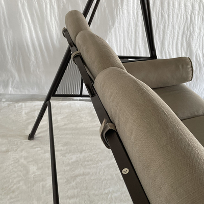 3 Person Polycarbonate Sheet Swing Chair Metal Garden Swings Chair for Outdoor Comfort