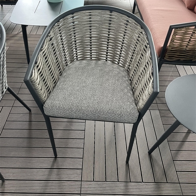 Outdoor Garden Set Aluminum Rattan Sofa Set Luxury Table Teapoy Bistro Set Dinner Set