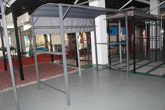 Steel Frame Gazebo Pavilion Pergola with 2.45*1.37*2.15M Size and Collapsible Design