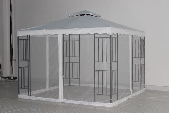 Outdoor Patio Hard Top Garden Tent Gazebo with Sides Steel Material and Customizable