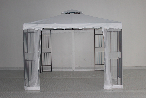 Outdoor Patio Hard Top Garden Tent Gazebo with Sides Steel Material and Customizable
