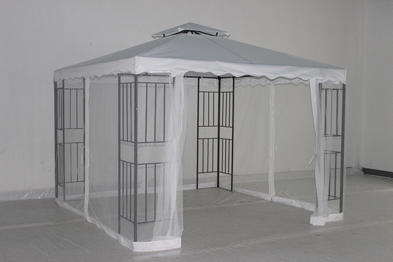 Outdoor Patio Hard Top Garden Tent Gazebo with Sides Steel Material and Customizable