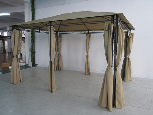 Customizable Polyester Fabric and Collapsible Steel Frame Outdoor Garden Gazebo Tent